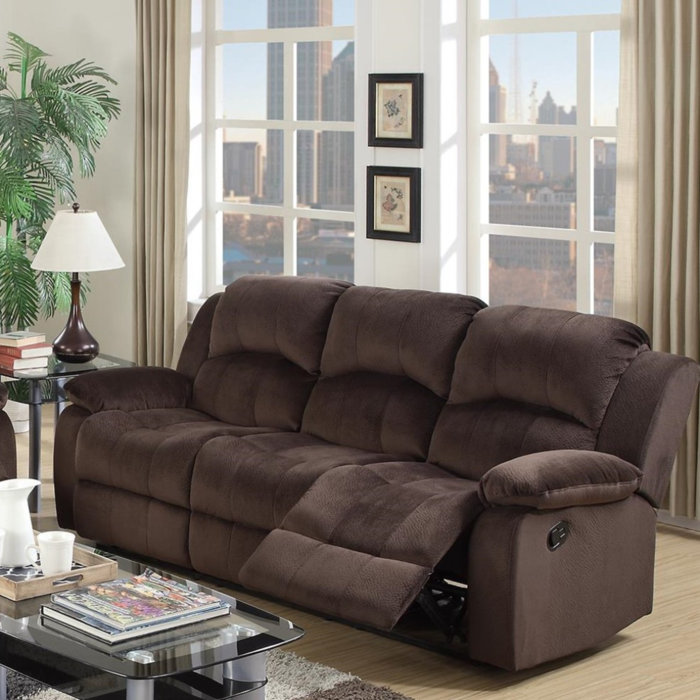 Red Barrel Studio® Wainberg 83" Pillow top Arm Reclining Sofa Wayfair